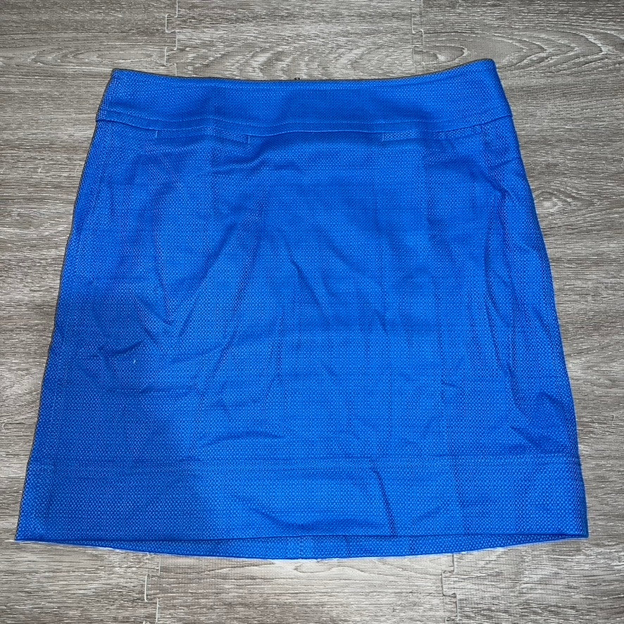 NWT Talbots Women's Knee Length Pencil Skirt Size 10 Royal Blue Casual