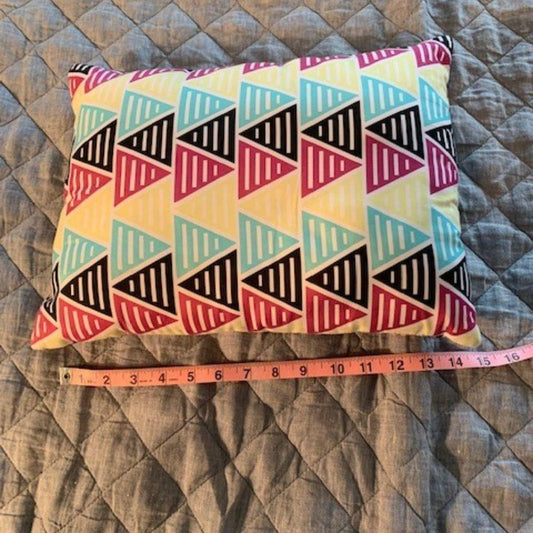 POP of color throw pillow, EUC