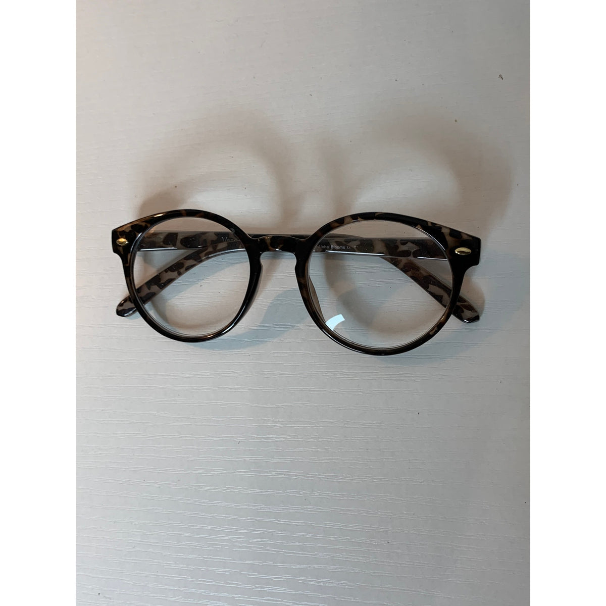 Vera Bradley Eyeglasses Frames Prescription Tortoise/Grey Havana Round Aloha