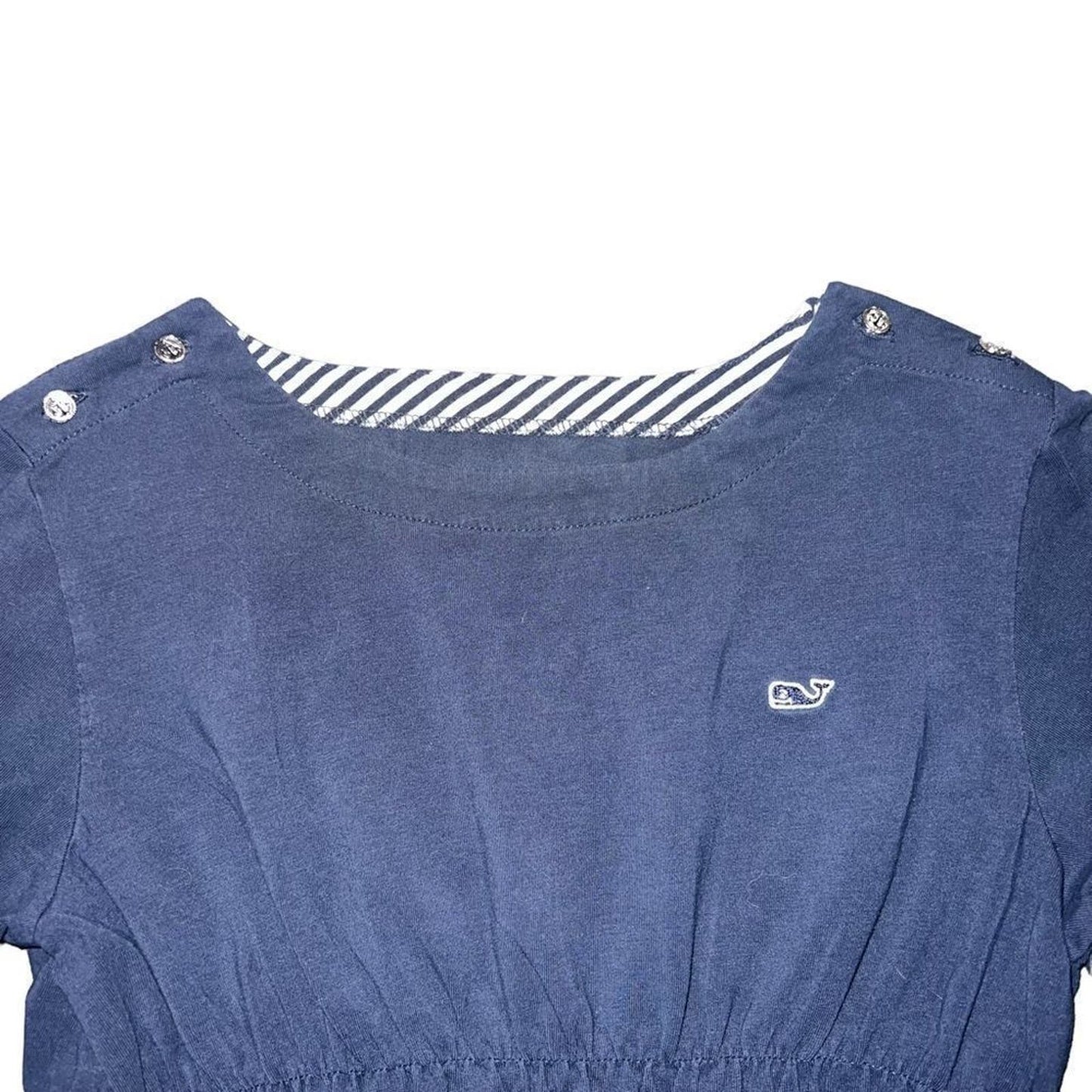 Vineyard vines Girls Large Navy Long Sleeve Shirt