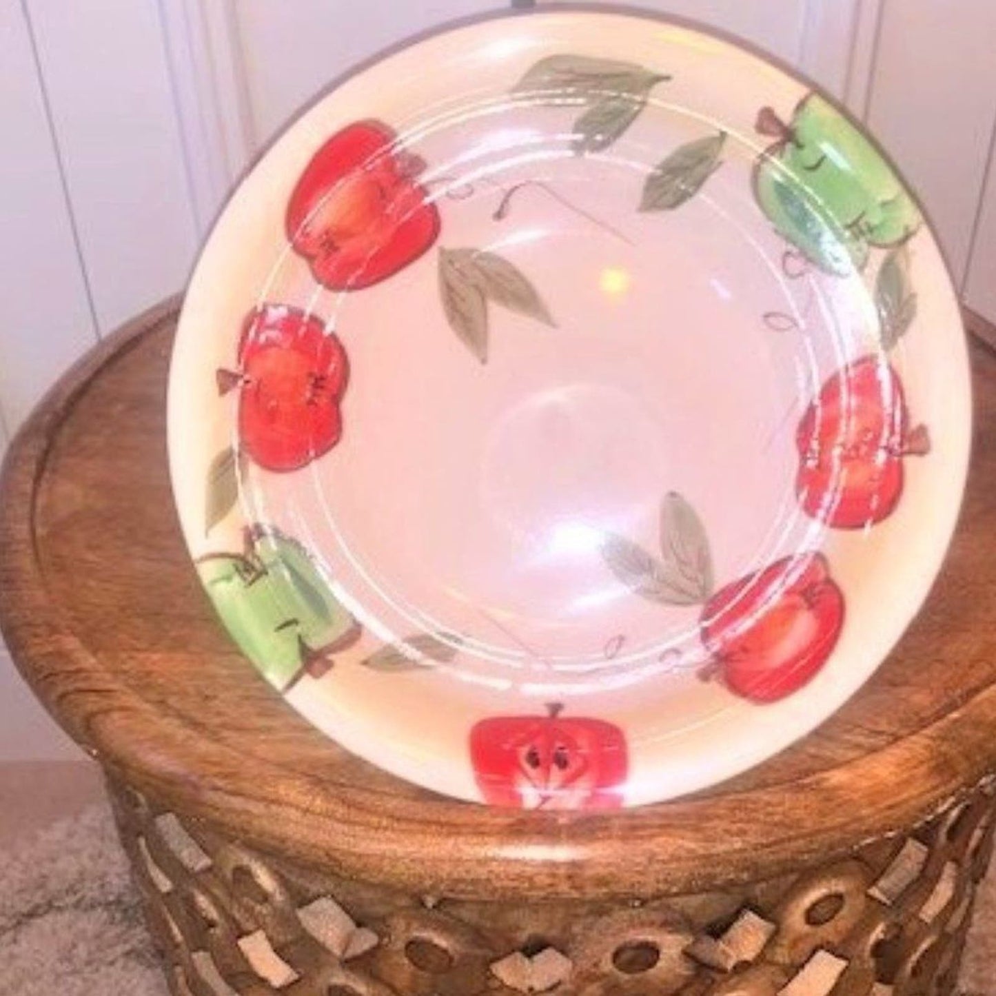 Artist's Touch Orchard Harmony set 4 Rim soup bowls