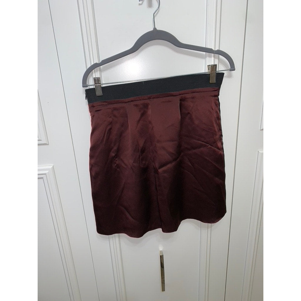 Banana Republic Women's Silk Skirt Brown Size 2 Casual