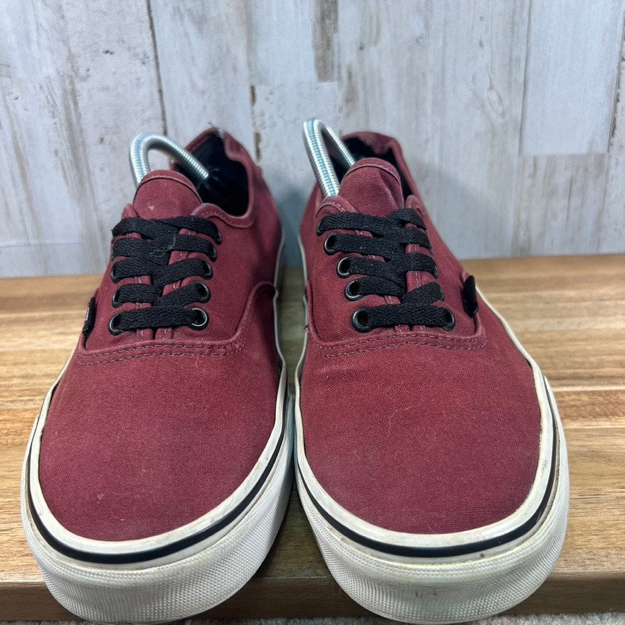 Vans Men's Red Skate Shoes Size 10.5 Lace Up Casual Sneakers