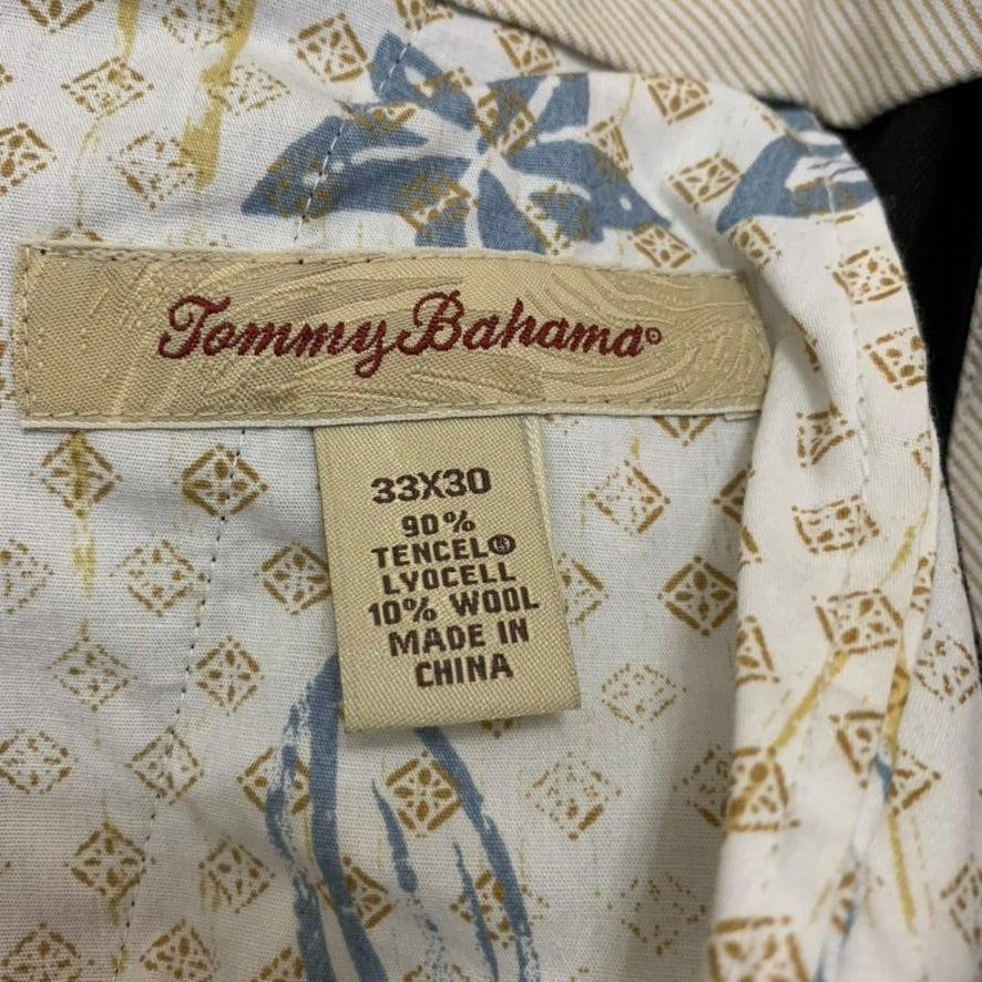 Tommy Bahama Black Tencel Wool Dress Pants, Size 33x30