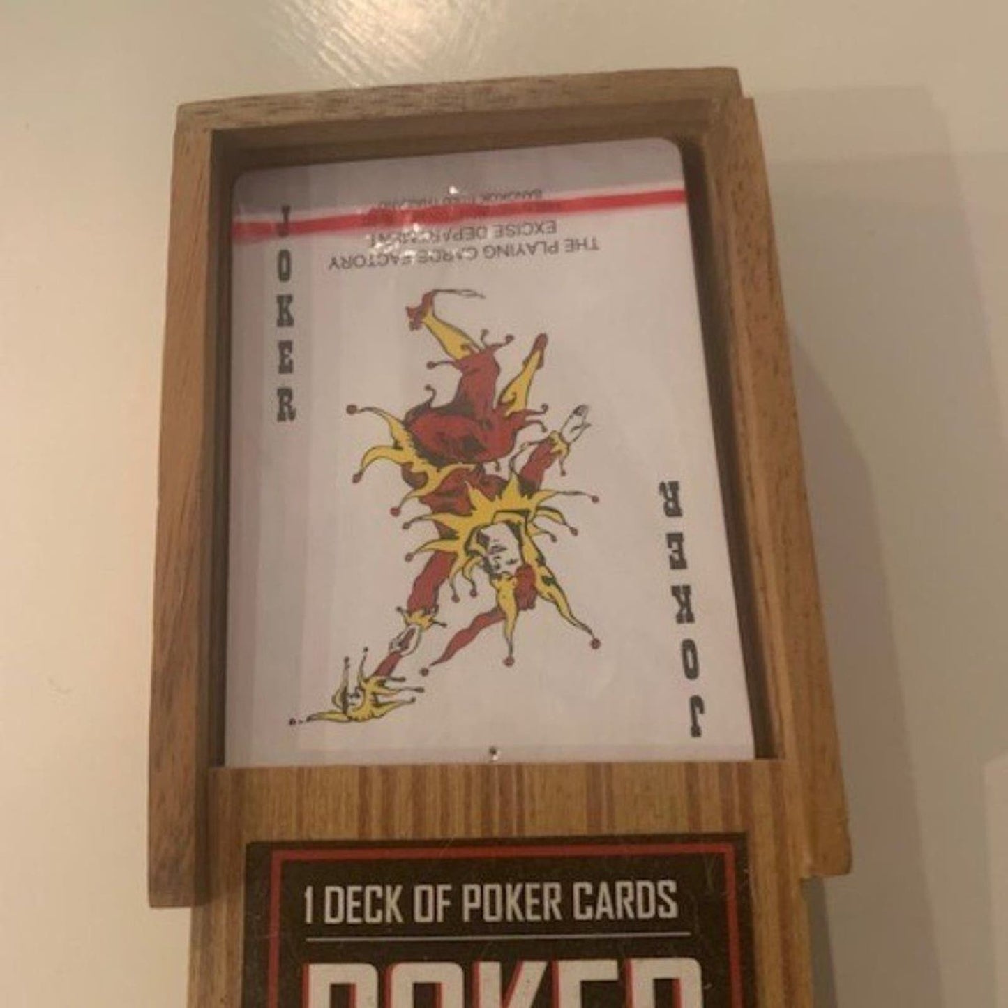 Deck Poker Cards in wooden box