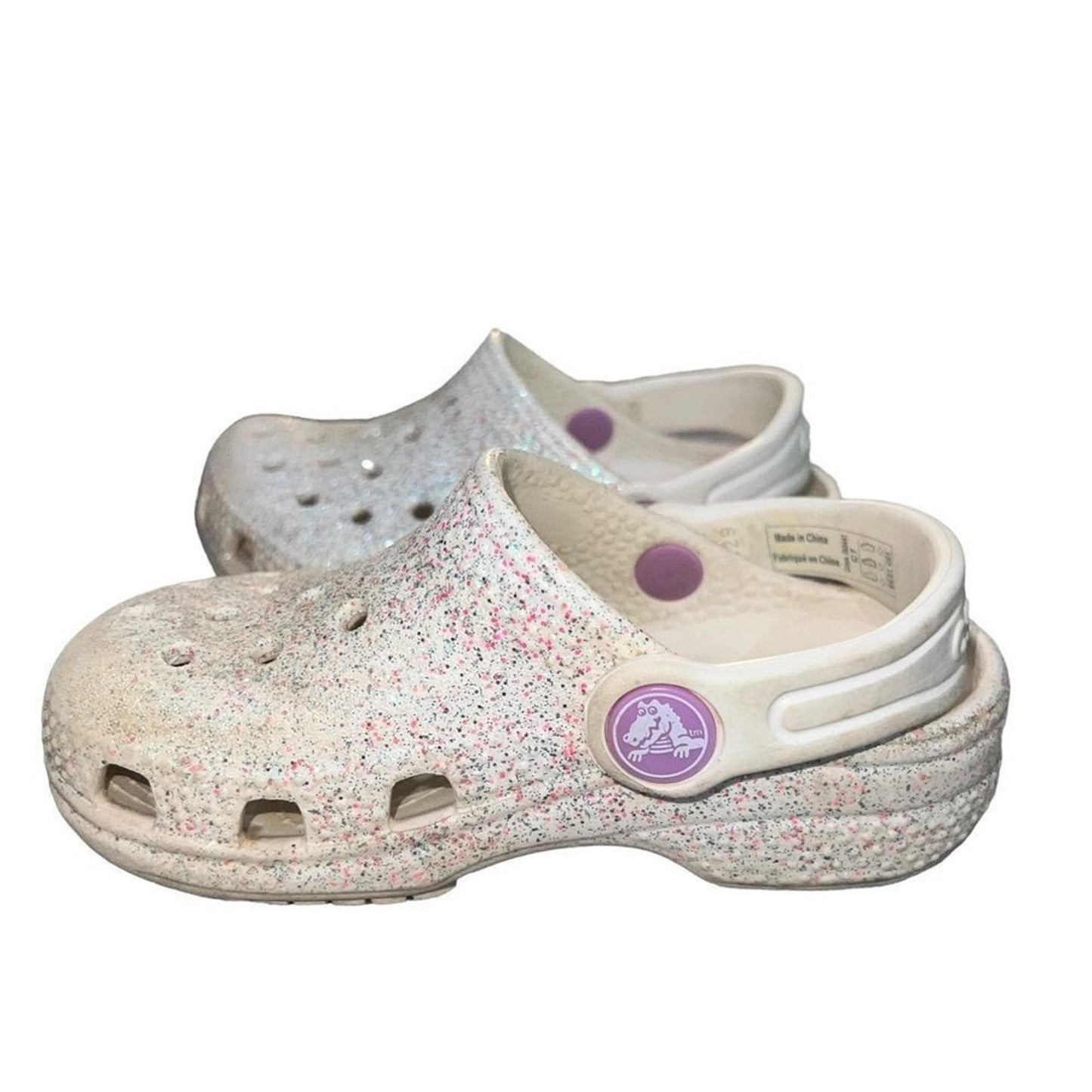 Girls' Crocs  Classic Glitter 2 Clogs Size C7