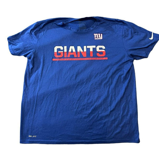 Nike Men’s New York Giants Dri Fit Short Sleeve T Shirt Size Xl