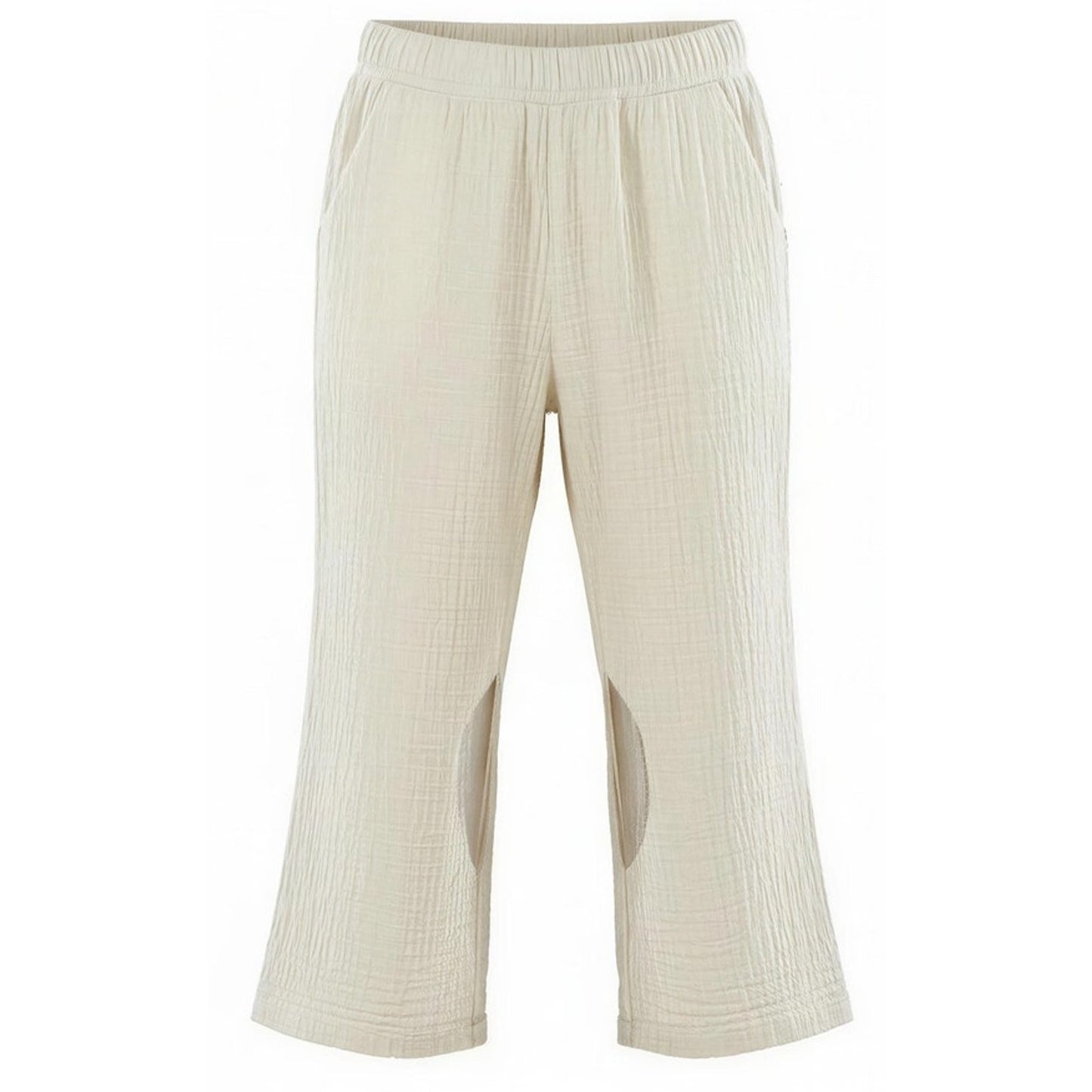 Shannon Passero Pants Womens Size Large White Gauze Pull-On Elastic Waist
