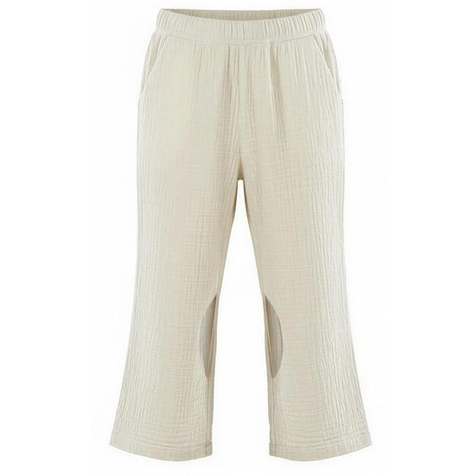 Shannon Passero Pants Womens Size Large White Gauze Pull-On Elastic Waist