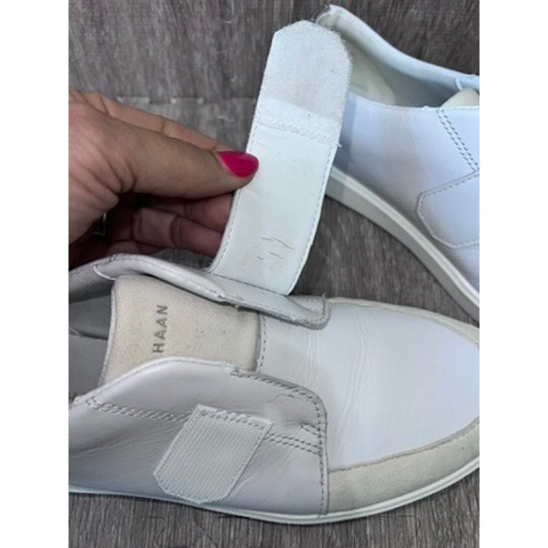 Cole Haan Men's White Leather Monk Strap Sneakers Size 9.5 Casual