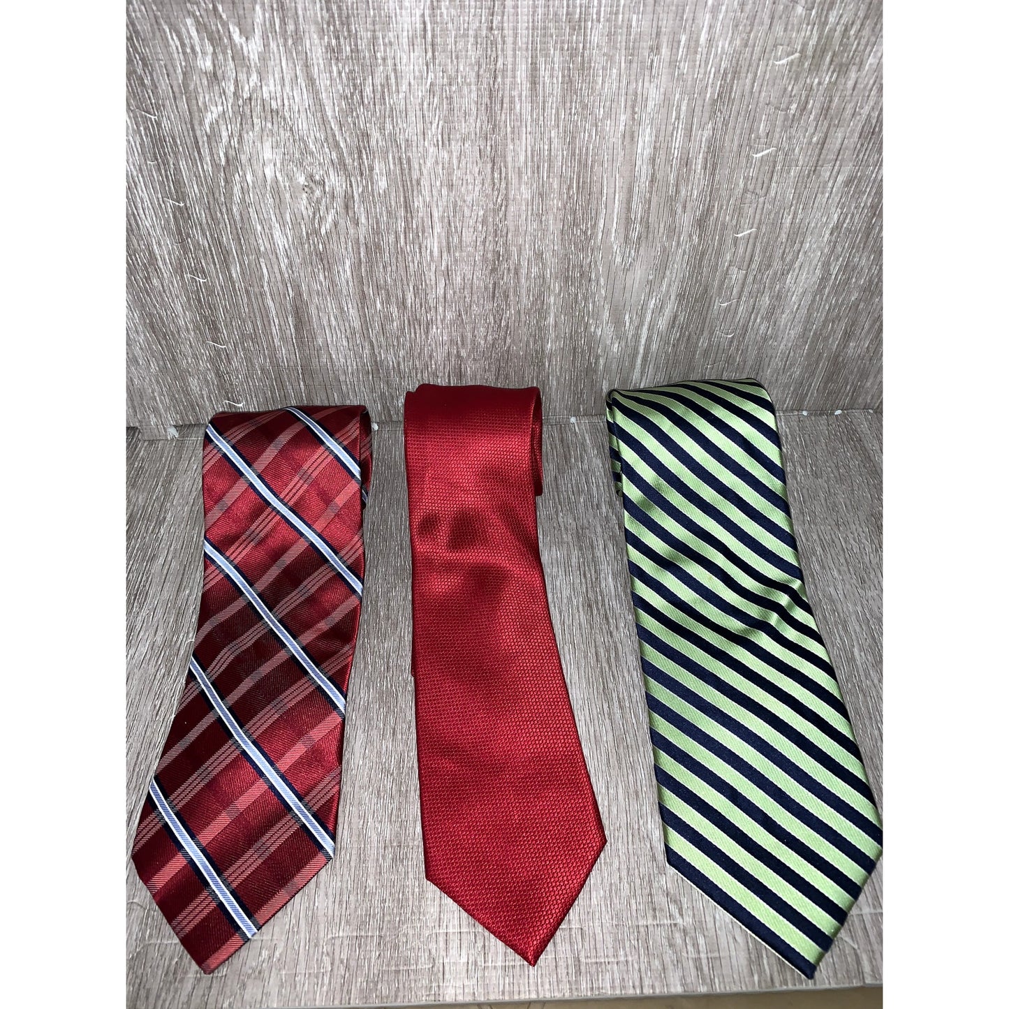 Nautica Men's Silk Ties Set of 3 Multicolor Striped Classic Length