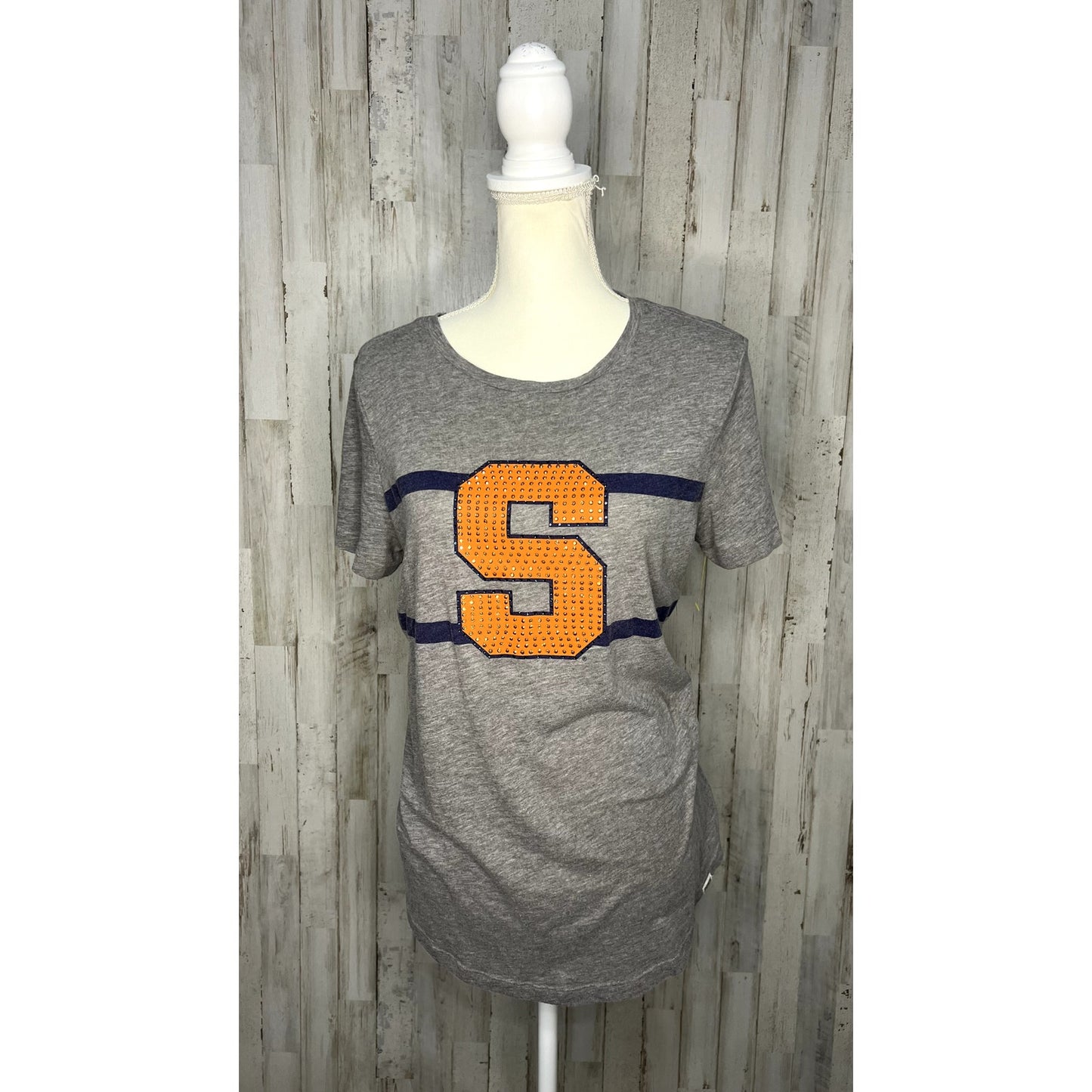 PINK Victoria's Secret Syracuse University Women's Gray T-Shirt Size Medium