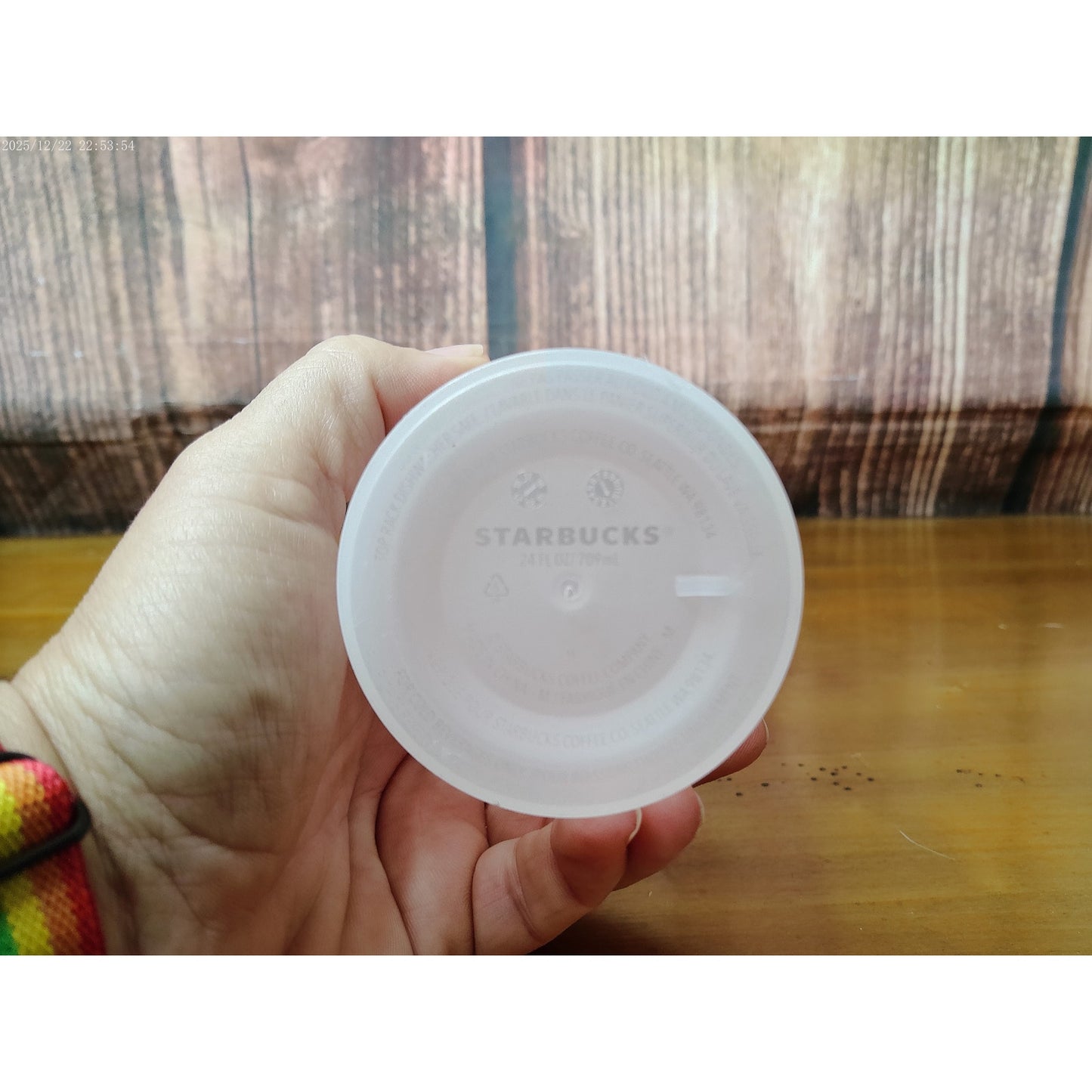 Starbucks Reusable Cold Cup Pink Hearts w/ Lid 24 oz NO STRAW