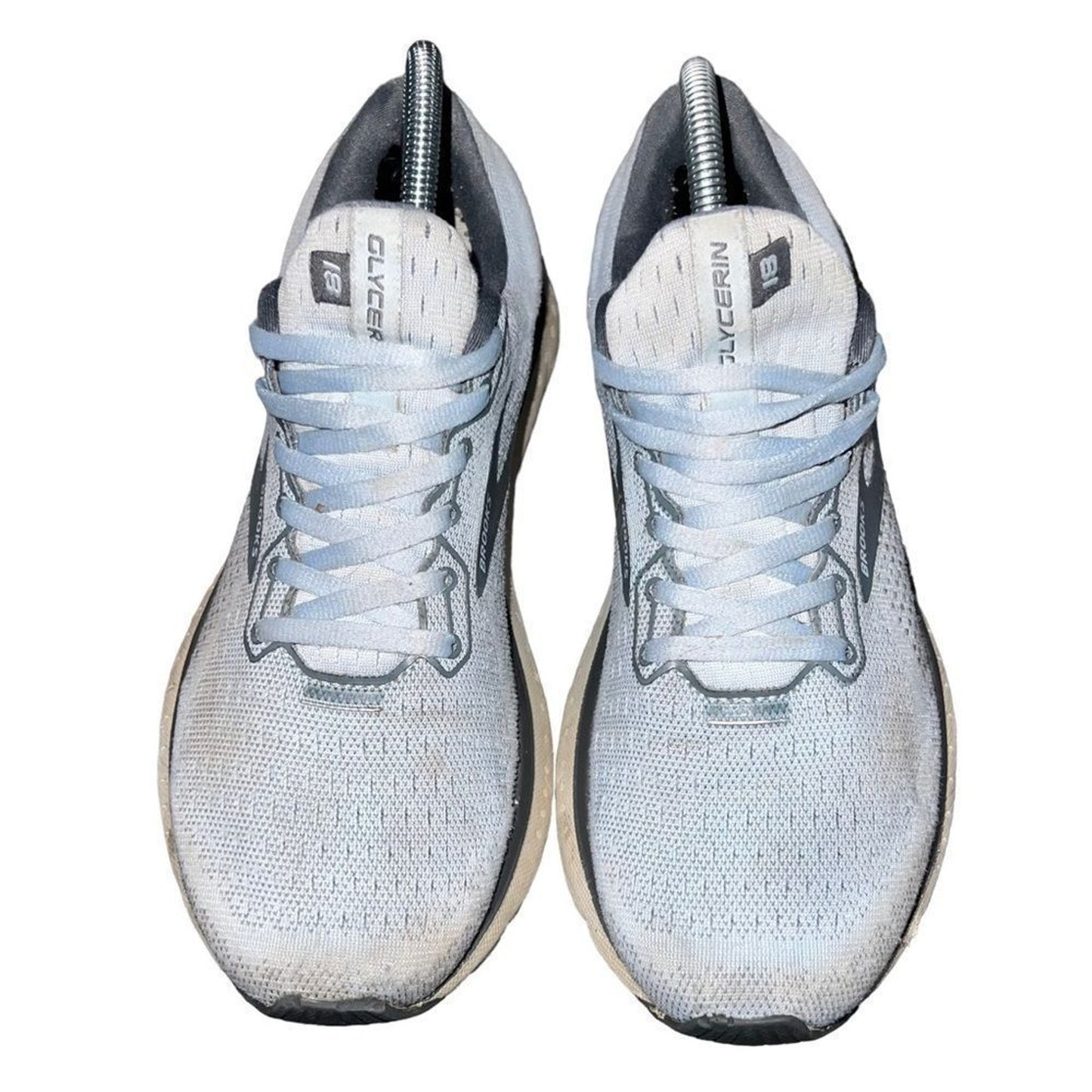 Brooks Glycerin 18 Women's Running Shoes Blue/Gray Lace Up Size 8.5