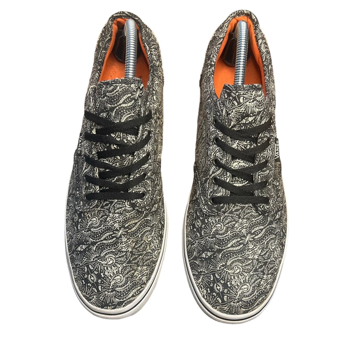 VANS Atwood Low Paisley Henna Black white Canvas Sneakers Women's Size 11