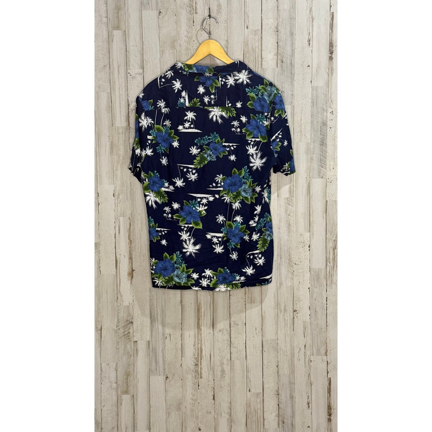 Denim & Flower Men's XL Floral Hawaiian Shirt Short Sleeve Casual