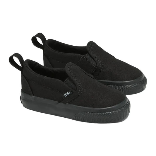 Vans Classic Slip-On Black Canvas Toddler Sneakers Unisex Kids Size 4