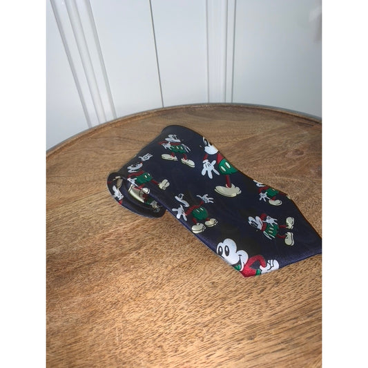 Disney Vintage Mickey Mouse Christmas Geometric Necktie Multicolor Unisex Tie