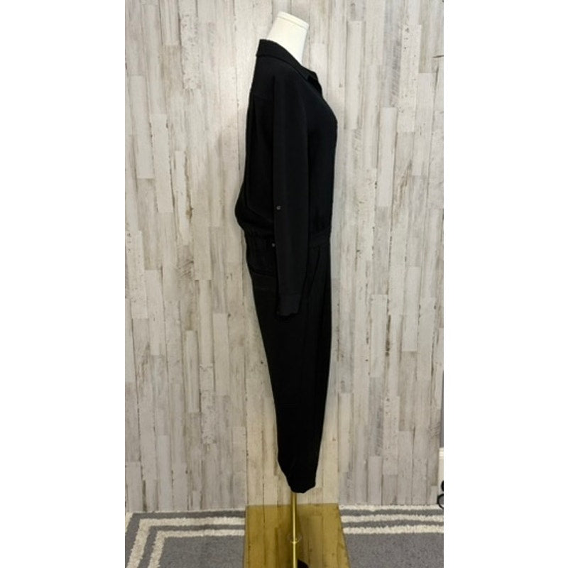 Vince Women's Black Long Sleeve Jumpsuit Size 6 Formal One-Piece