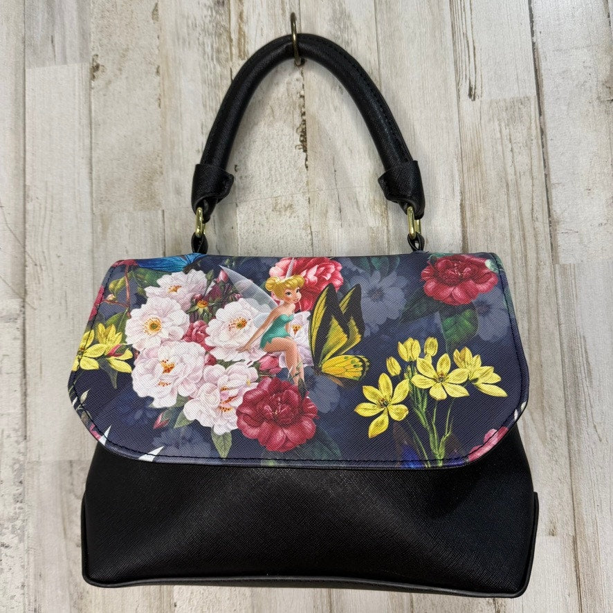 Loungefly Disney Tinker Bell Floral Satchel Bag Multicolor Women's Handbag