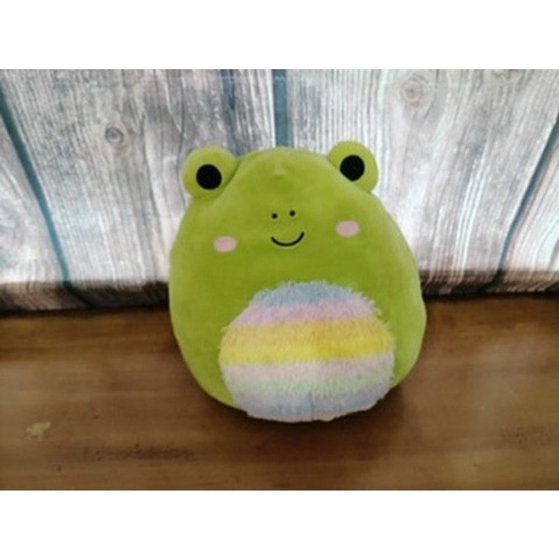 Squishmallows Green Frog Plush Rainbow Belly Soft Squishy Cuddle Toy OSG 16"