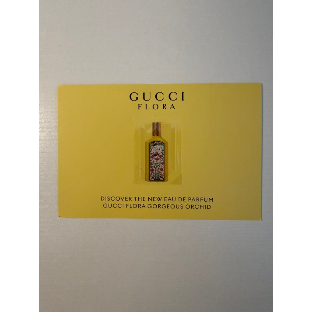 Gucci Flora Gorgeous Orchid Eau de Parfum Sample Card Scent Strip Promo