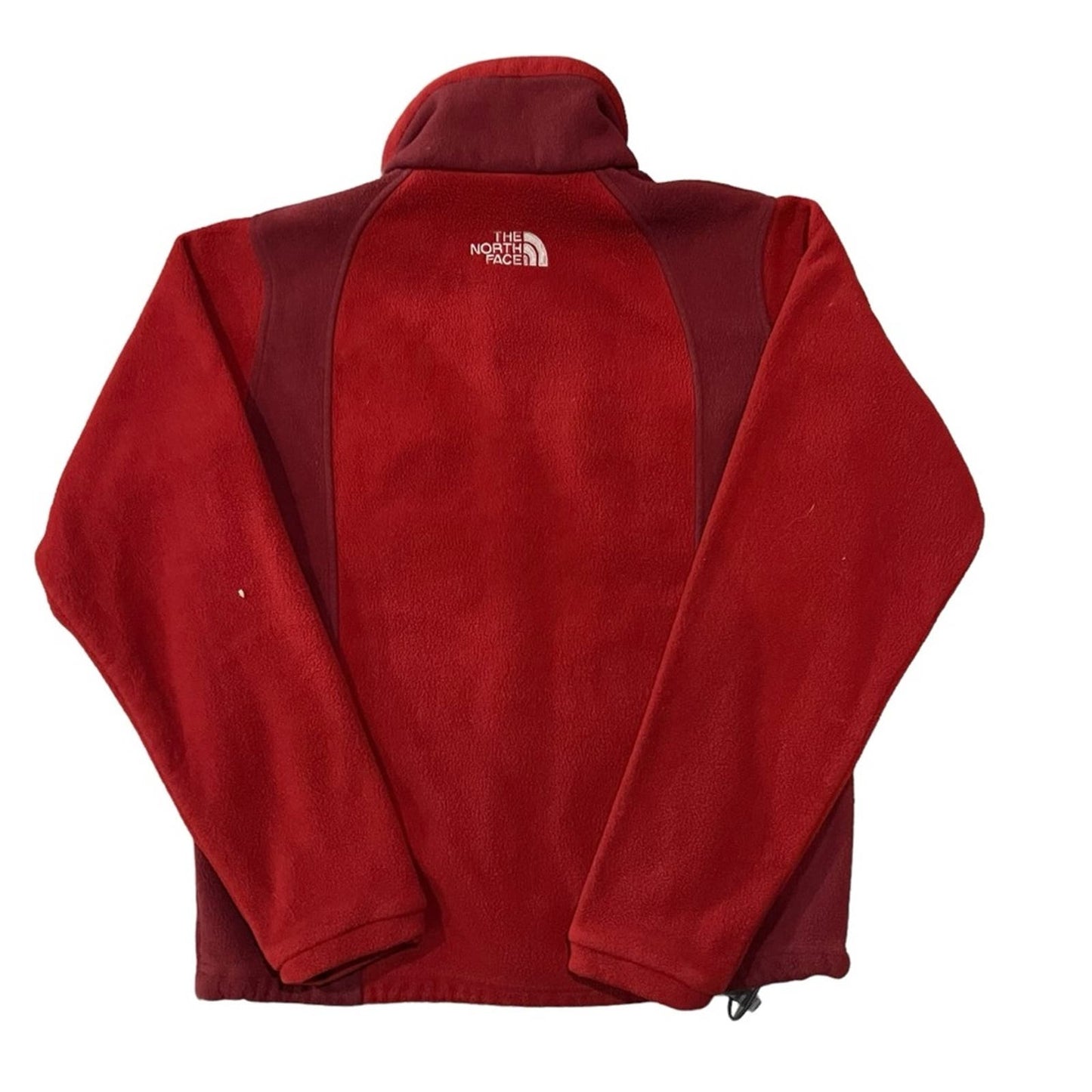 The North Face Red Fleece Zip Up Jacket Women's Size Small