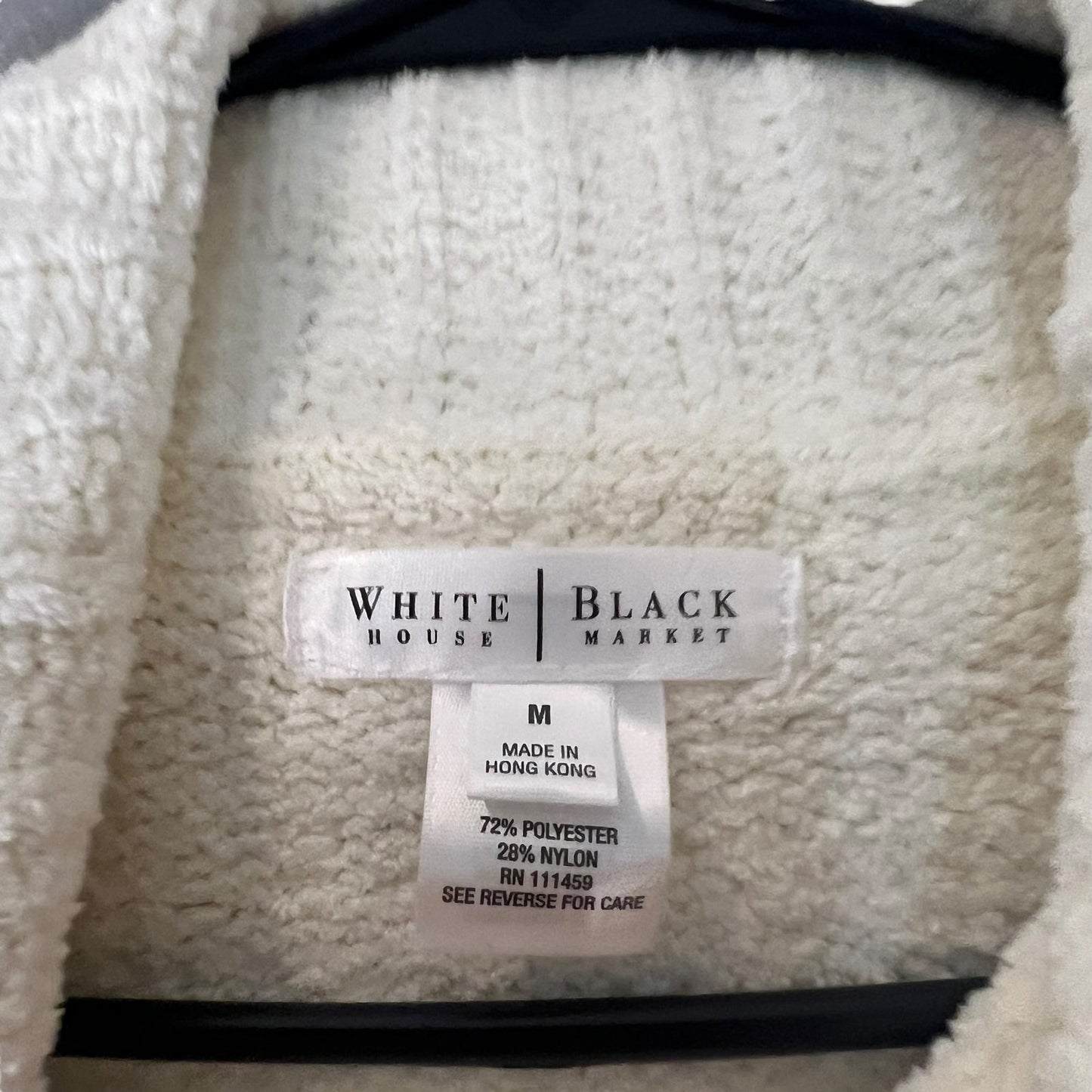 White House Black Market Women's Medium White/Ivory Cowl Neck Pullover Sweater