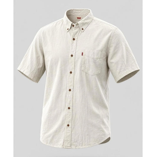 Levi’s Shirt Mens XL White Short Sleeve Button-Down Oxford One Pocket