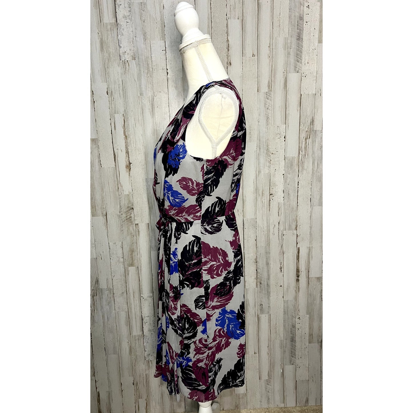 Banana Republic Women's Floral Sleeveless Dress Gray Size 6 Casual