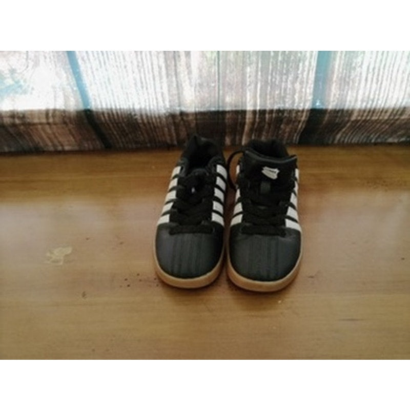 K-Swiss Classic Low Top Sneakers Black White 5-Stripe 11.5