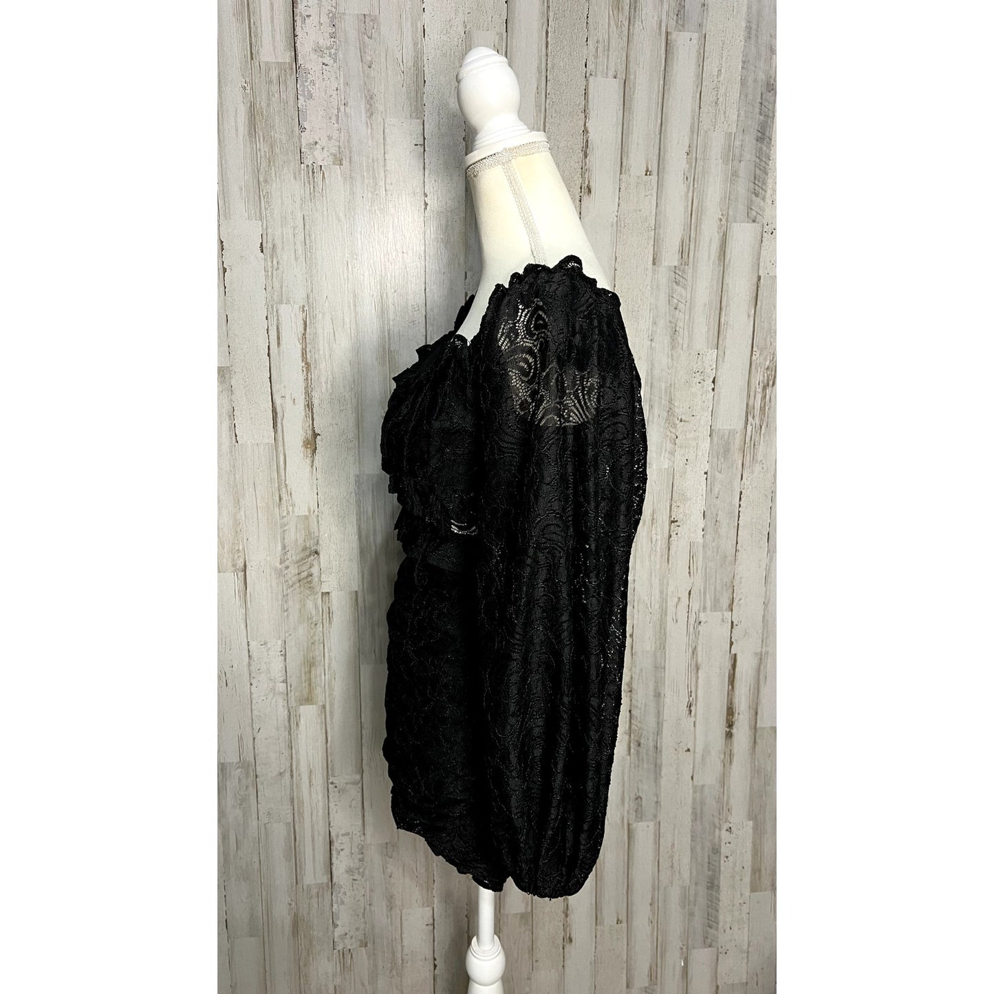 NWT ASTR the Label Women's Black Lace Mini Dress Size XS Party Cocktail