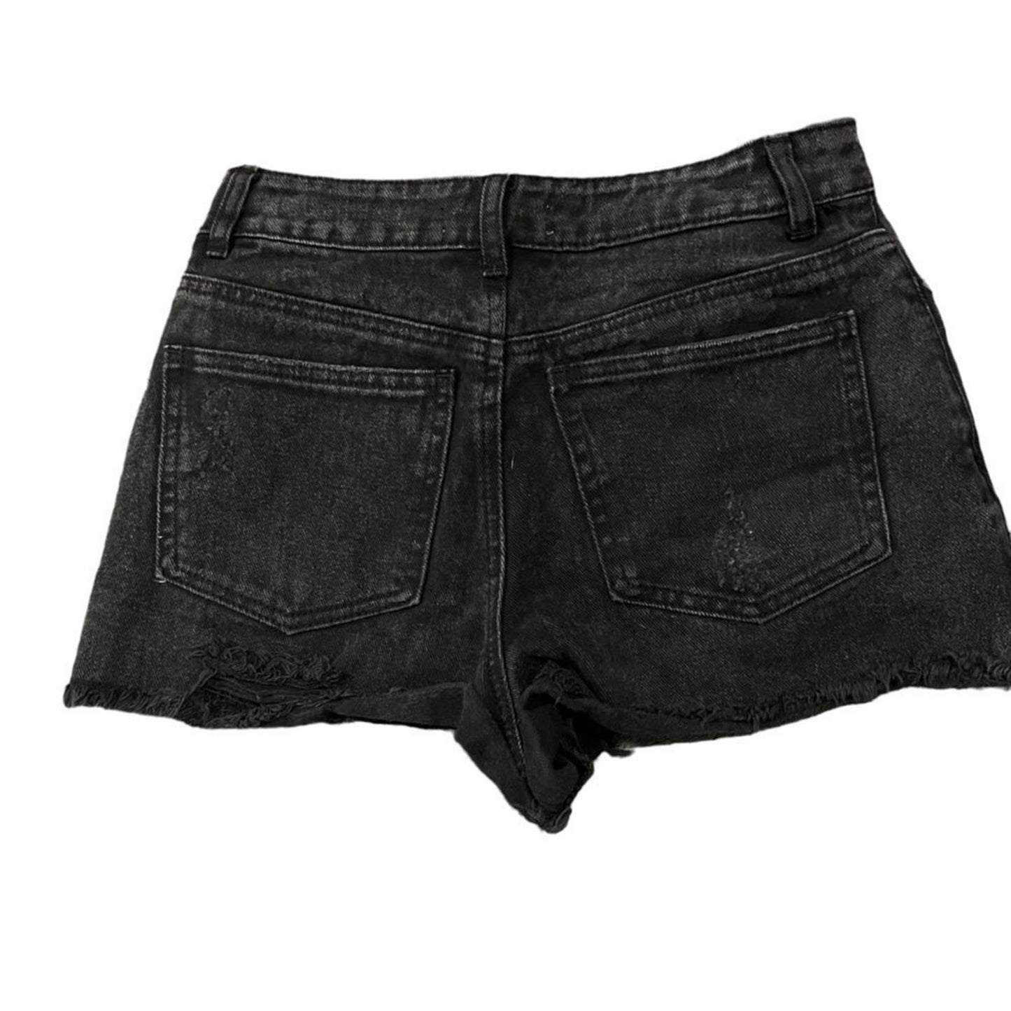 Honey Punch Cut-Off Shorts Womens Size Small Black Washed High Rise