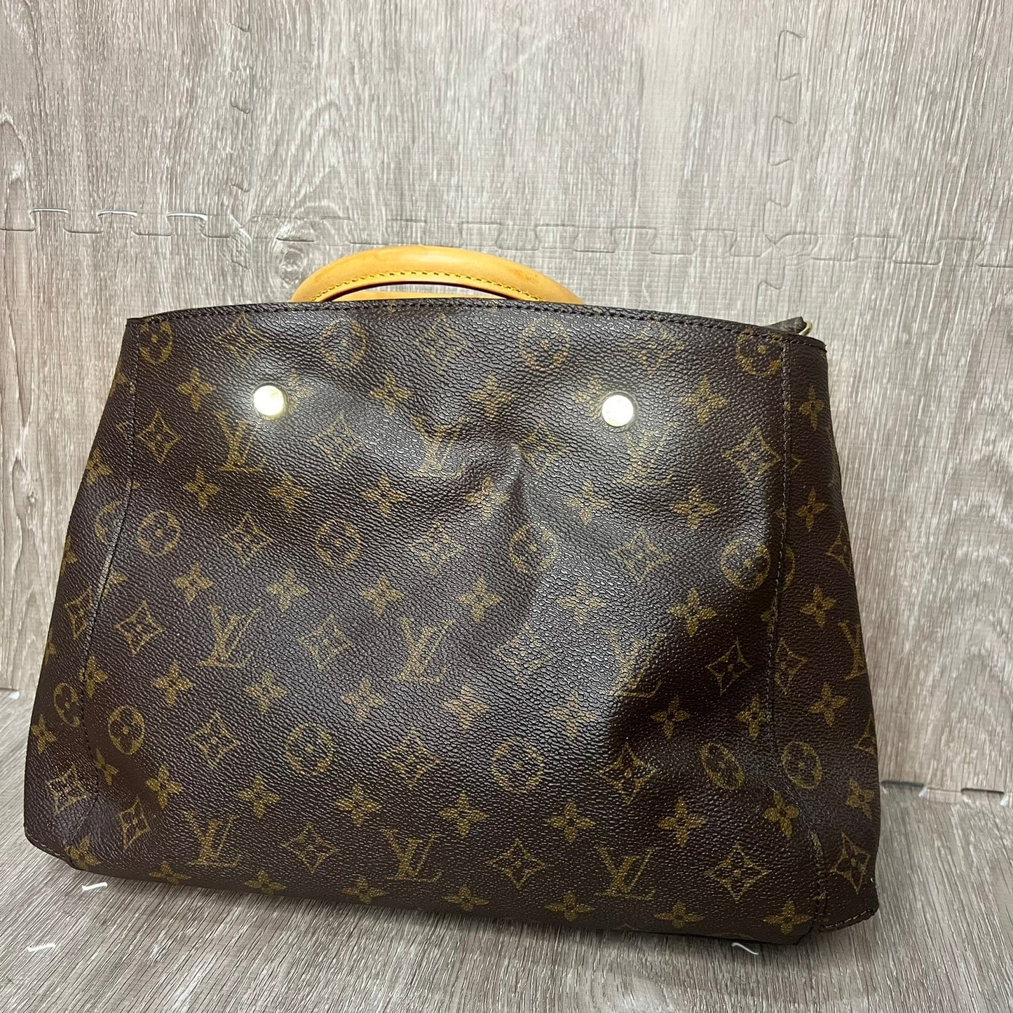 Authentic Louis Vuitton Monogram Montaigne MM 2Way Bag Hand Bag M41056