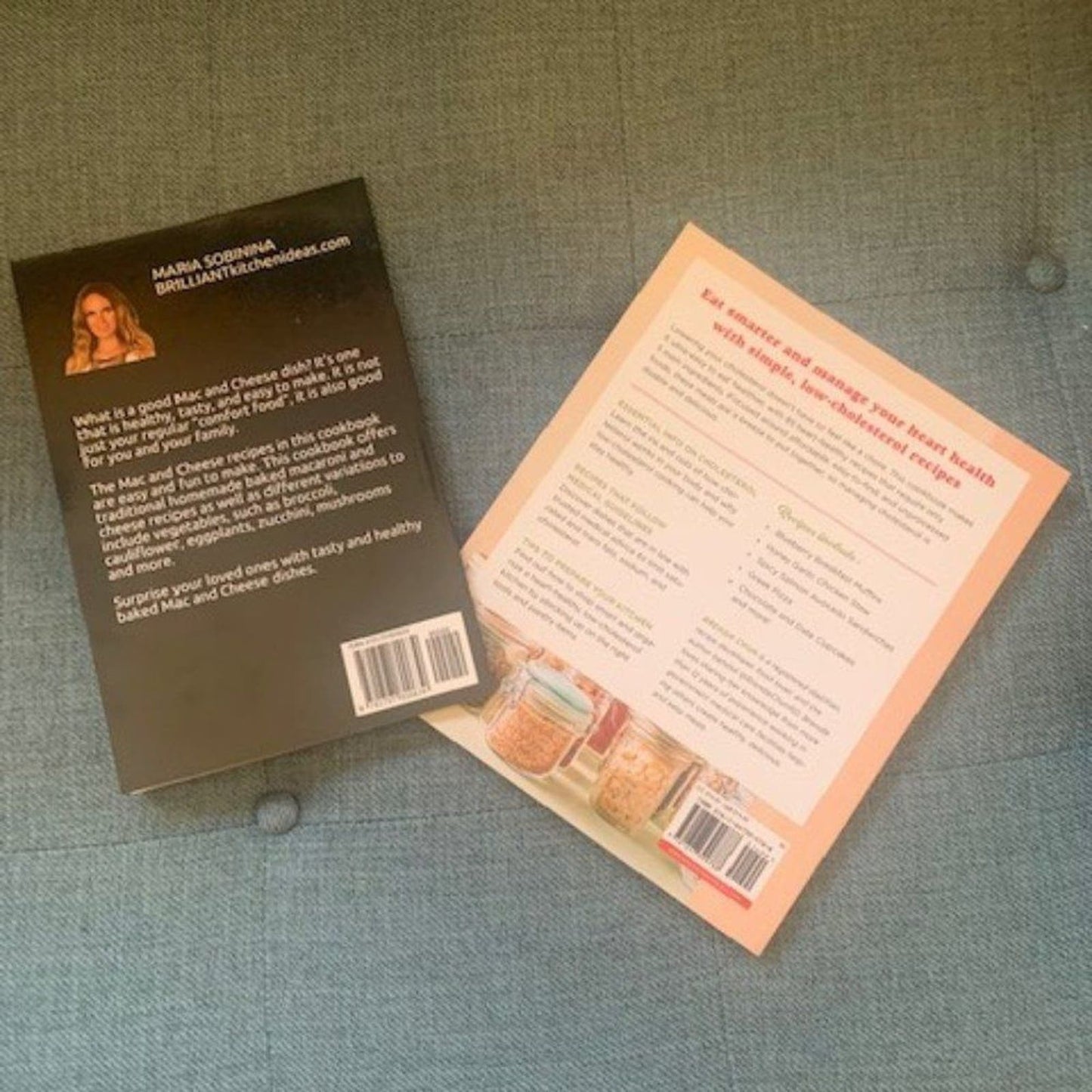 Set 2 Cookbooks Mac & Cheese/Low Cholesteroal