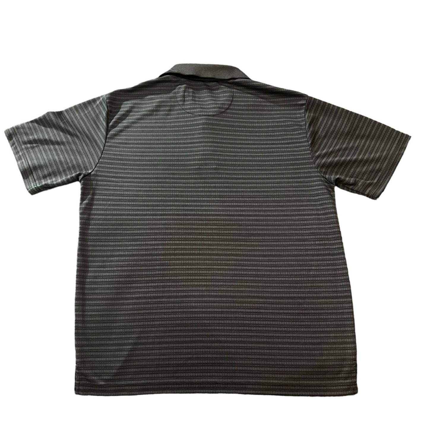 Ben Hogan Performance Polo Shirt Men's Size Large Gray Black Striped Golf