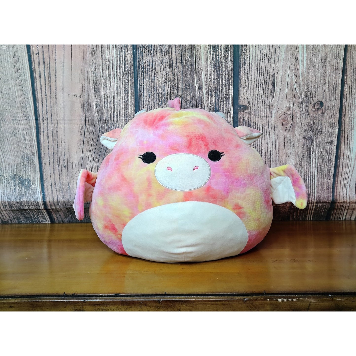 Squishmallows Celestina Dragon Plush 16" in Pink Yellow