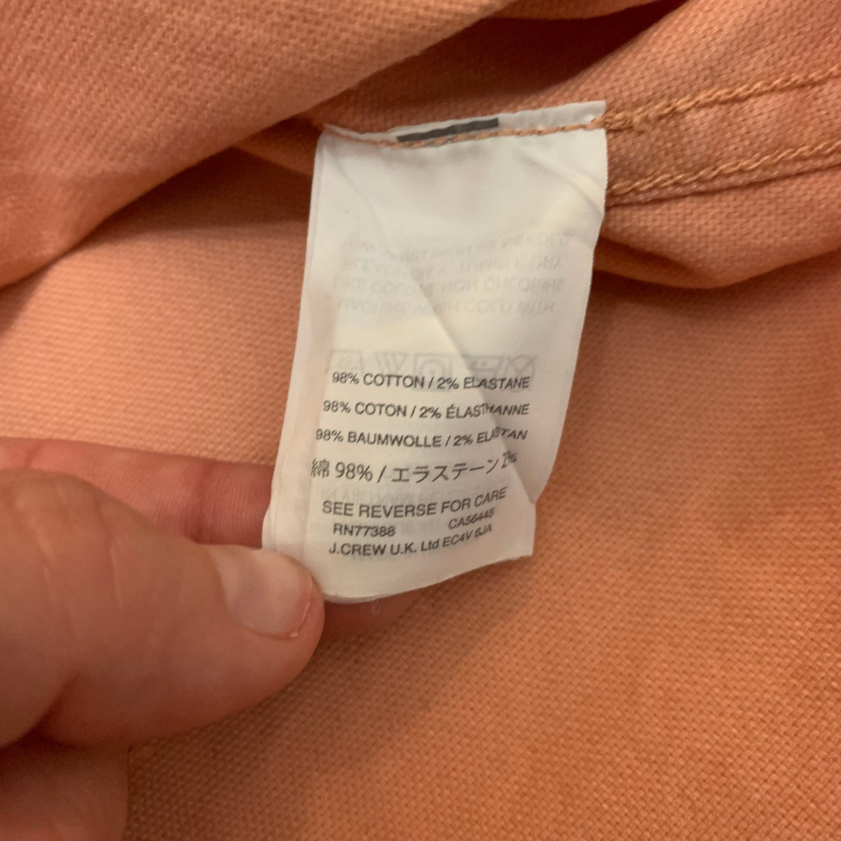 Madewell Peach Denim A-Line Frayed Hem Mini Skirt Size 4