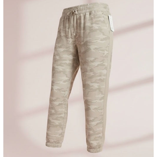 NWT Athleta Brooklyn Camo Jogger Pants Womens Size 26 Beige Tan Travel Casual