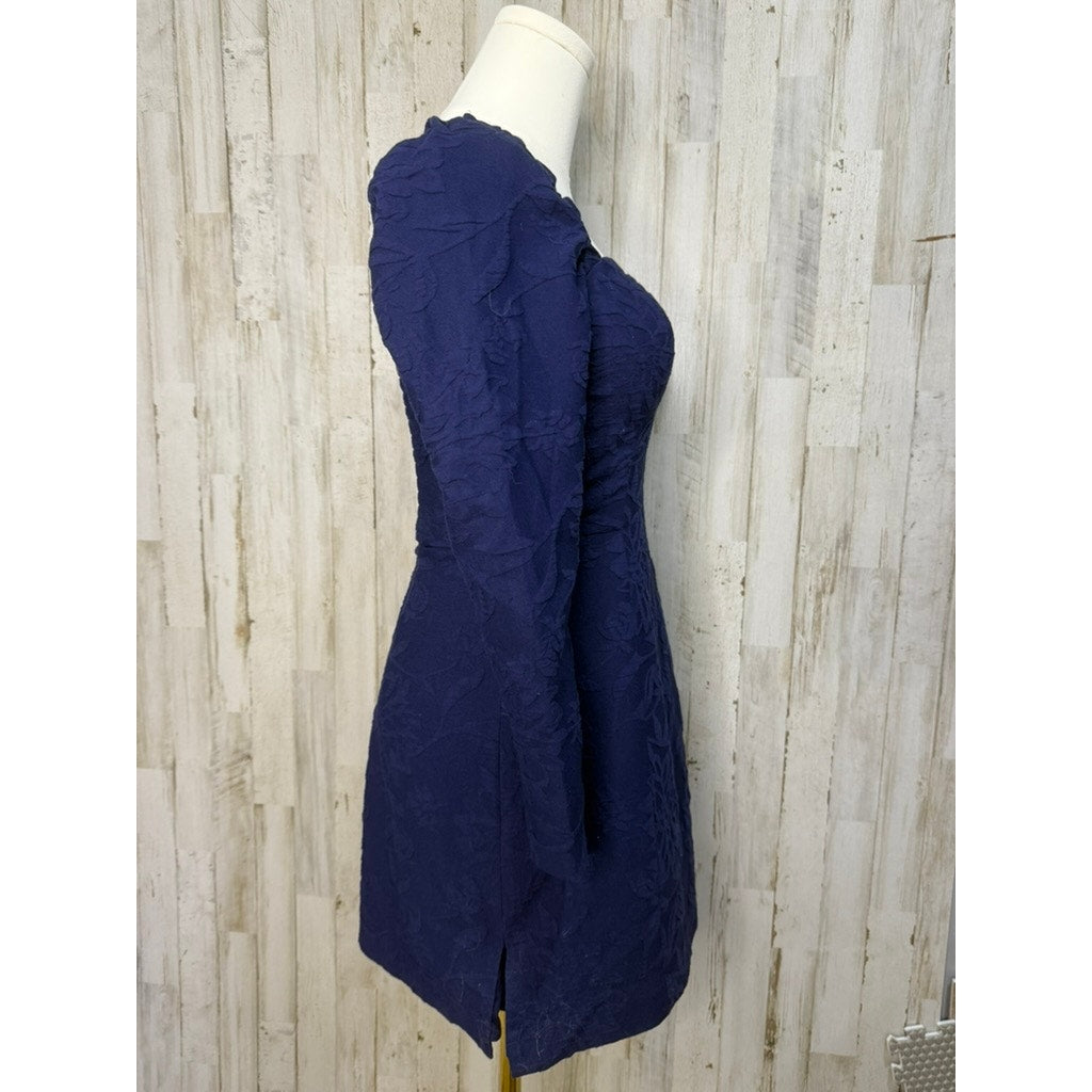 NWT Lilly Pulitzer Women's Ivanna Long-Sleeve Navy Blue Romper Size 00