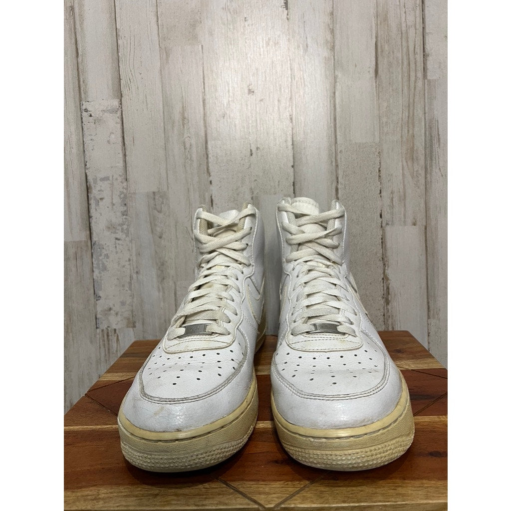 Nike Air Force 1 High Men's Size 10.5 High Top White Sneakers