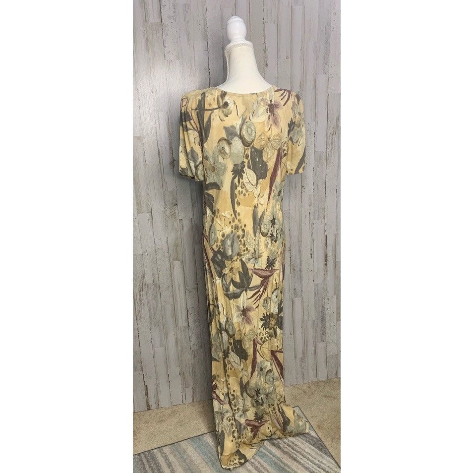 Carole Little Women's Floral Maxi Dress Size 12 Multicolor Summer Casual