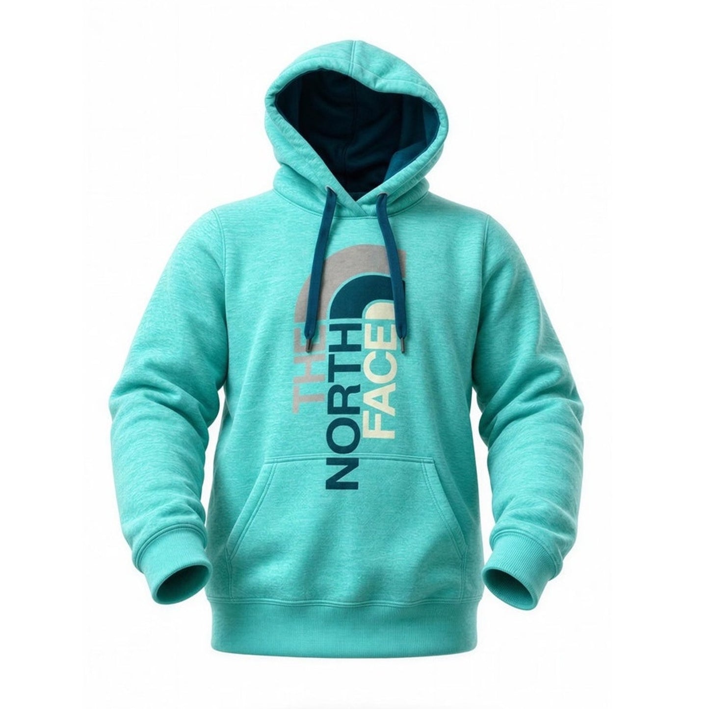 The North Face Hoodie Womens Size Medium Green Half Dome Logo Pullover