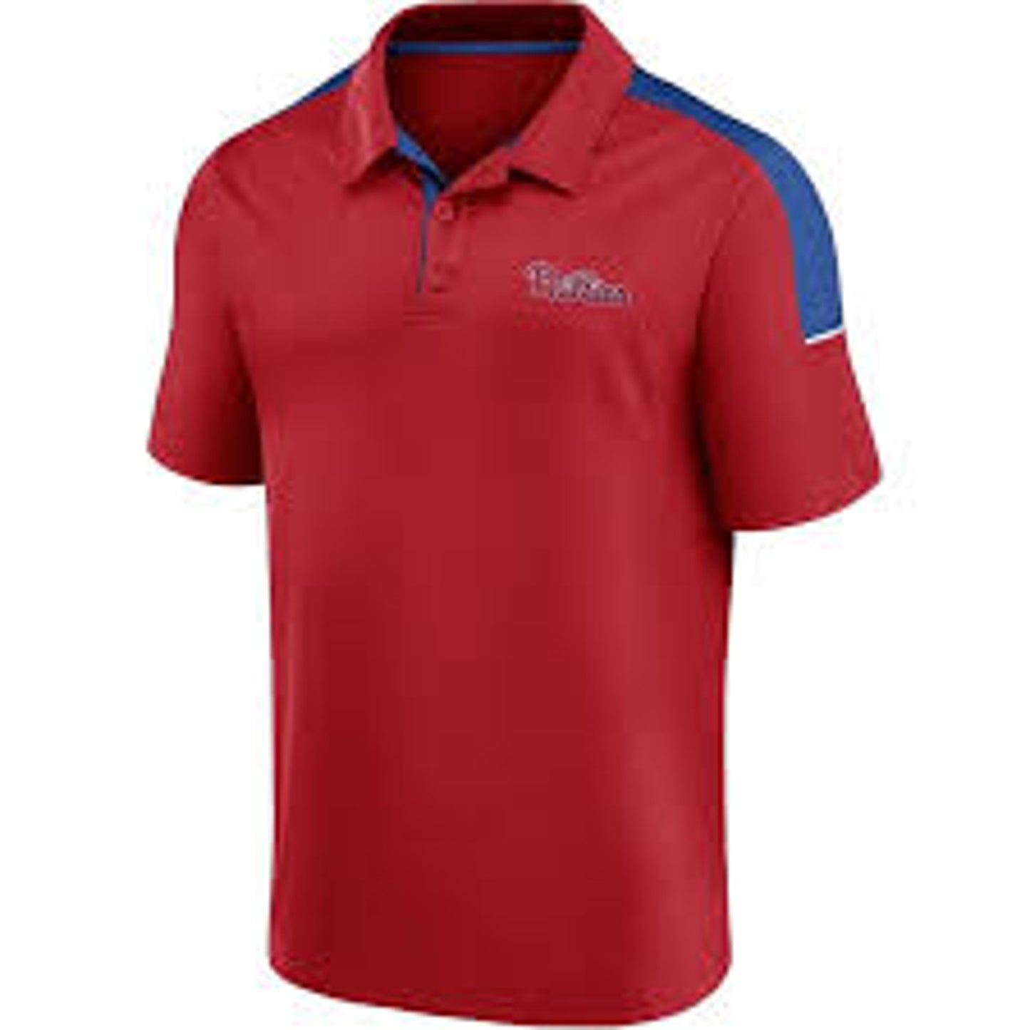 NWT Philadelphia Phillies Men's Small Red/Blue Short Sleeve Polo Shirt