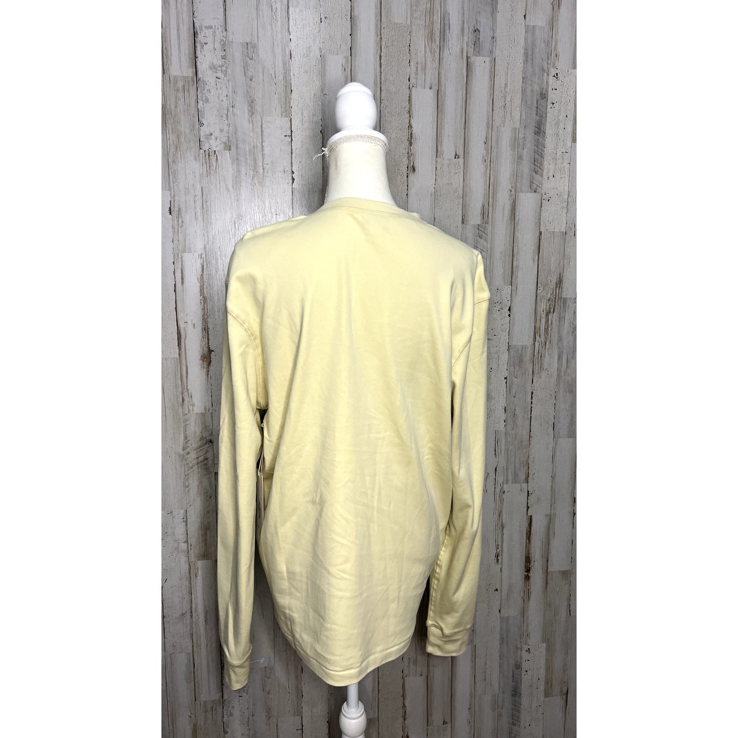 NWT Southern Proper Men's Medium Long Sleeve Henley Shirt Yellow