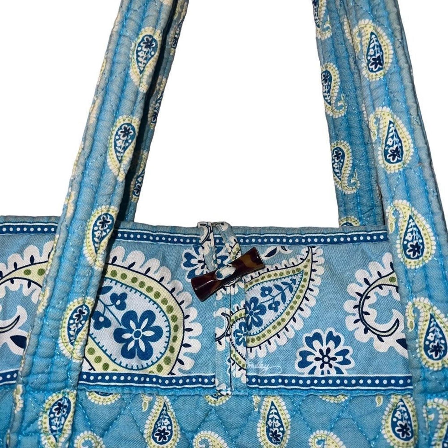 Vera Bradley Commuter Tote Bag in "Bermuda Blue" Pattern