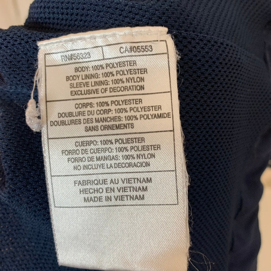 Nike Windbreaker Jacket Mens 2XL Navy Blue White Full Zip