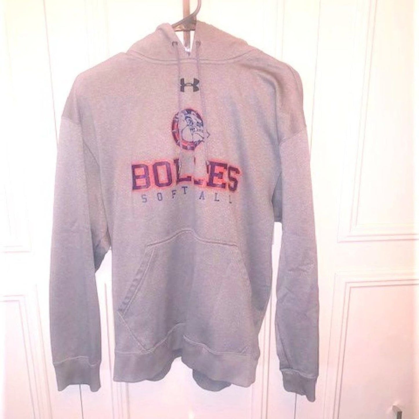 Under Armour pullover grey Bolles hoodie sz M EUC