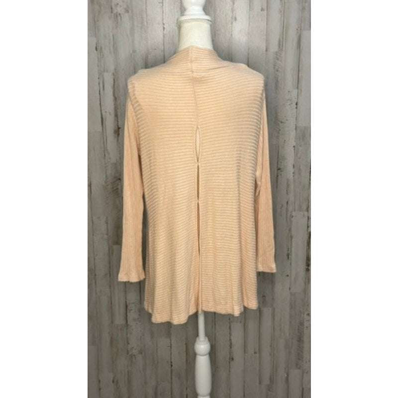 We The Free Women's Peach Ribbed Long Sleeve Tunic Sweater Top Medium
