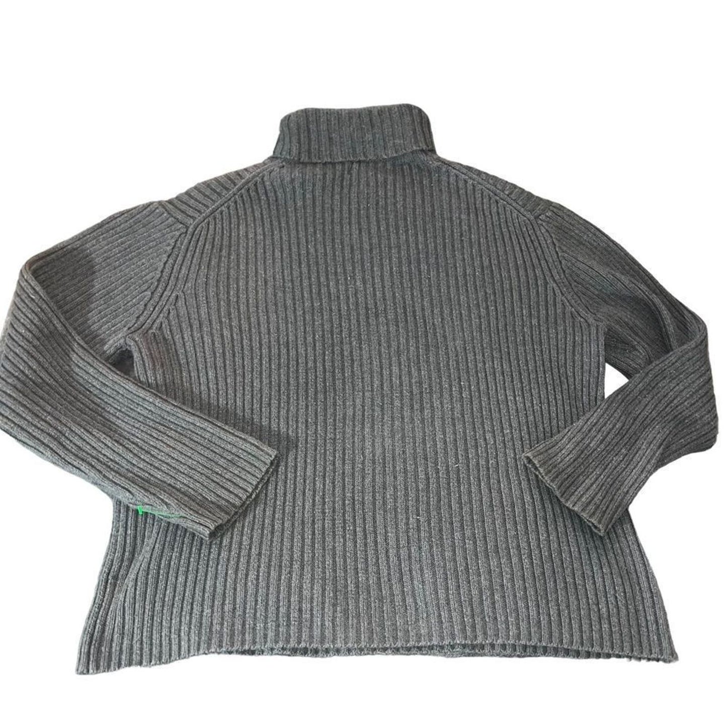 Banana Republic Grey Turtleneck Cotton Sweater Size Large